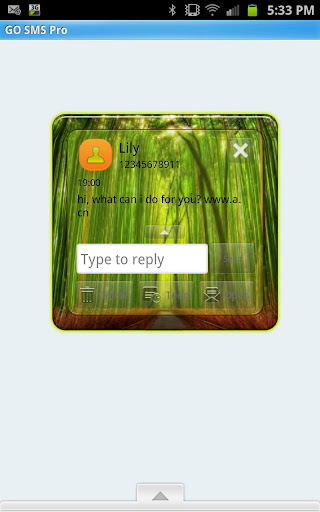 【免費個人化App】GO SMS - Bamboo Garden-APP點子