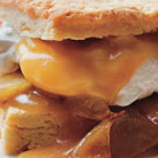 Roasted Pear Shortcakes with Warm Toffee Sauce