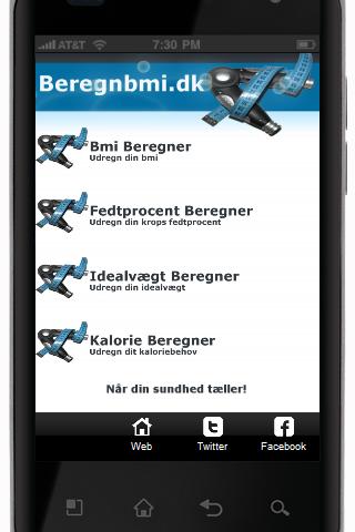 Sundheds app bmi fedtprocent