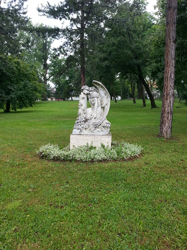 Sad Angel in the Park