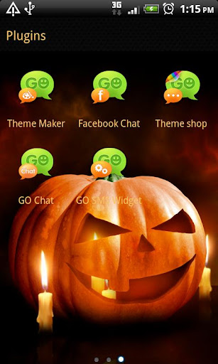 【免費個人化App】GOSMSTHEME Halloween Pumpkin-APP點子