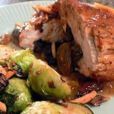 Chicken Breasts Stuffed with Shiitakes and Provolone