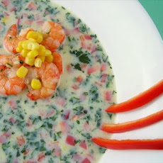 Curried Corn and Shrimp Soup