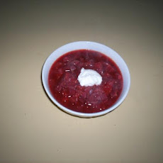 Red Cabbage Borscht