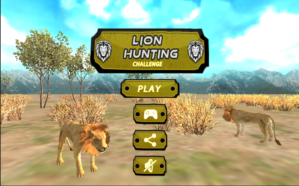 Android application Lion Hunting Challenge screenshort