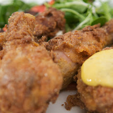 Blue Corn Fried Chicken with Malt Vinegar Aioli
