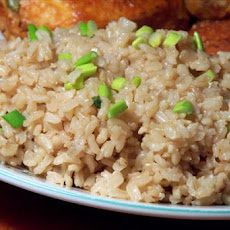 Garlicky Brown Rice