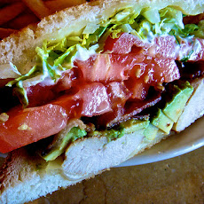 Roast Turkey, Avocado and Bacon Sandwich