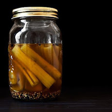 Spicy Celery Quick Pickle Sticks