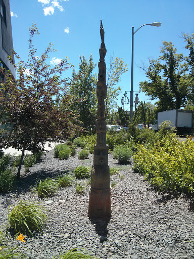 Wooden Totem Fountain