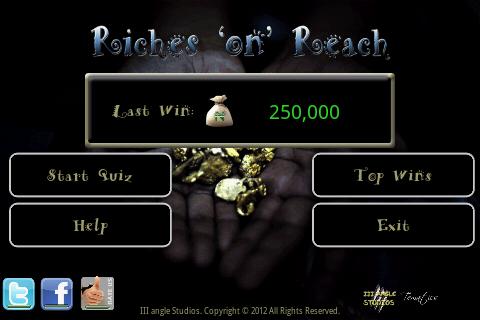 Riches 'N' Reach Game Quiz