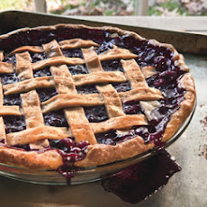 Cranberry and Wild Blueberry Pie