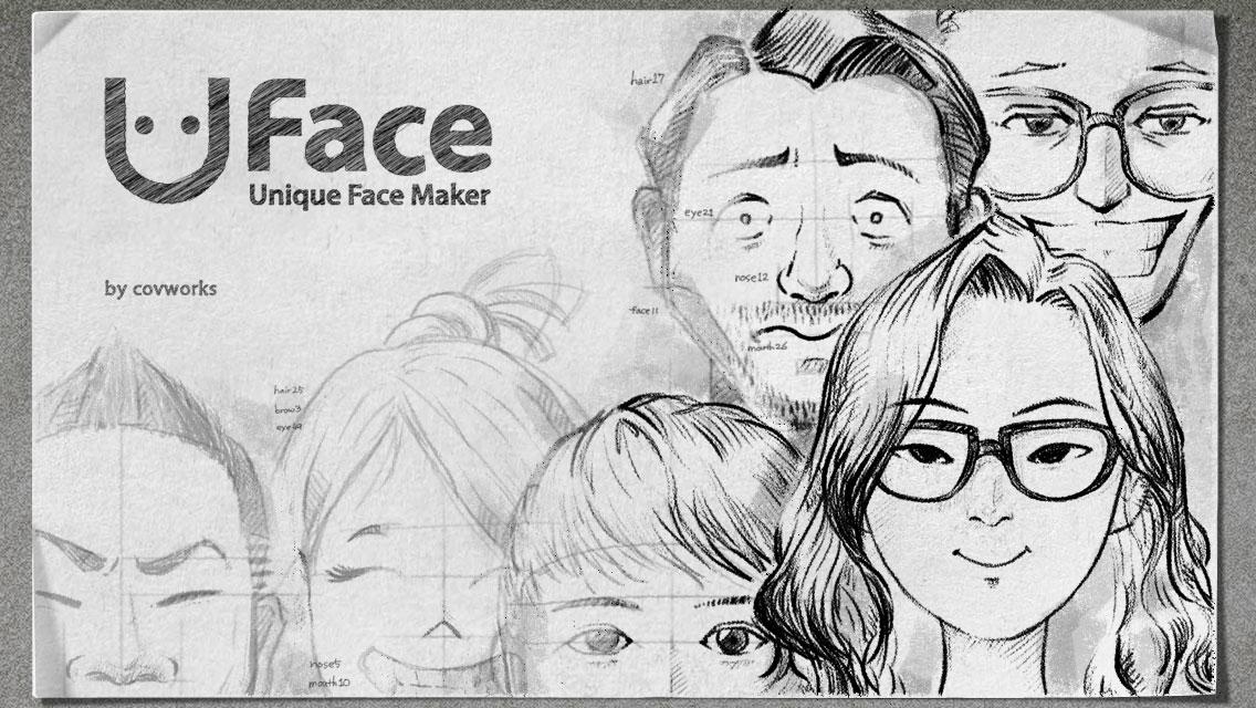 Android application Uface - Unique Face Maker screenshort