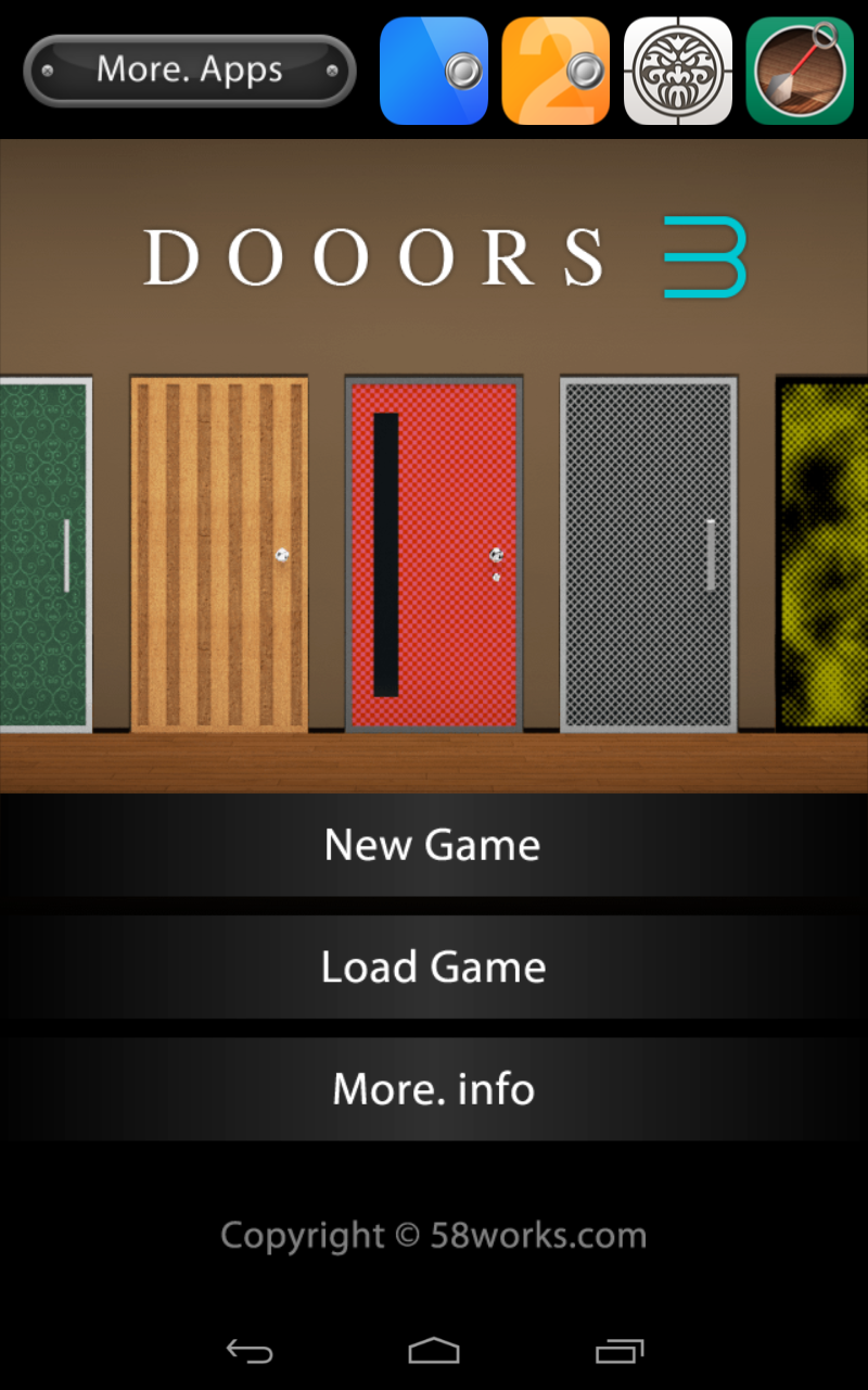 Android application DOOORS3 - room escape game - screenshort