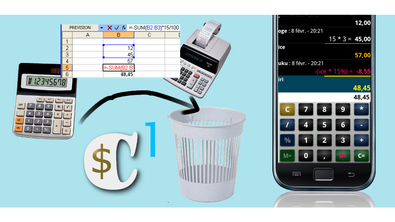 Android application Calculator quotation business screenshort