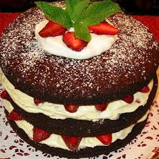 Chocolate Raspberry (Or Strawberry) Tall Cake