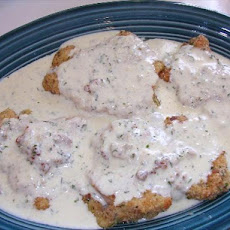 Crusted Baked Chicken With Tarragon Cream Sauce
