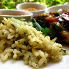 Jasmine Rice With Garlic, Ginger, and Cilantro