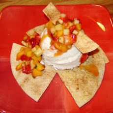 Tortilla Sundae With Minted Mango Salsa