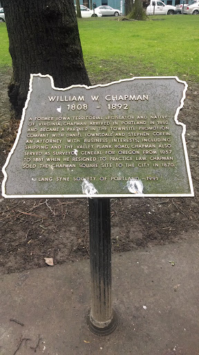 William W Chapman Plaque