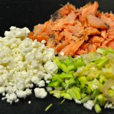 Smoked Salmon Quiche with Goat Cheese and Leeks