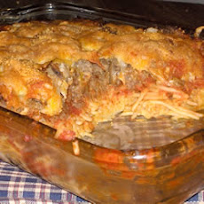 Spaghetti Pizza Bake