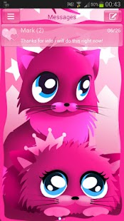 How to download Pink cats theme 4 GO SMS Pro 3.5 unlimited apk for laptop