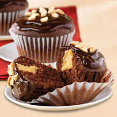 Chocolate-Peanut Butter Cupcakes by KRAFT