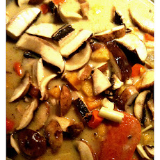 Portobello Curry With Green Rice