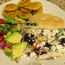 Black Bean Arepas with Citrus Slaw