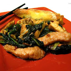 Pork With Spinach Stir Fry