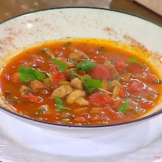 Smoked Sausage, Tomato and Mushroom Soup