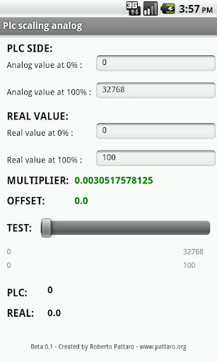 PLC Scaling analog