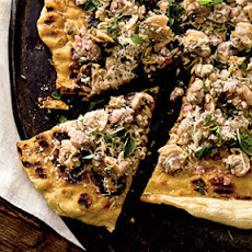 Garlicky Clam Grilled Pizza