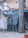 Half Hidden Elephant Statue