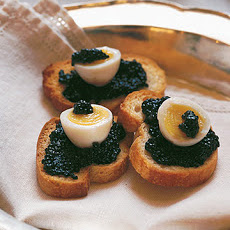 Quail Eggs with Caviar