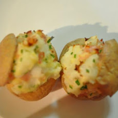 Cheesy Baked Beans in Baked Potatoes