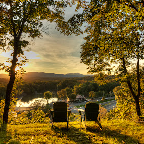 Wish You Were Here....Thomas Cole by Bruce Martin - Landscapes Sunsets & Sunrises ( sunsets, romantic, catskill )
