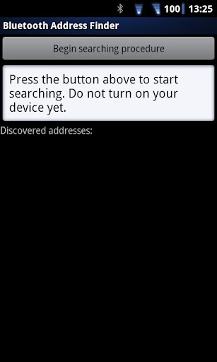 Bluetooth Address Finder