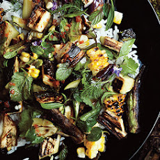 Grilled Vegetable and Rice Salad with Fish-Sauce Vinaigrette
