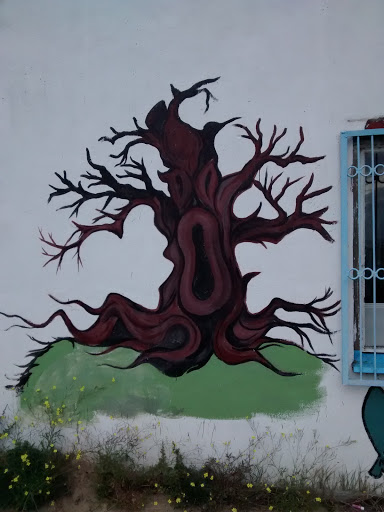 Mural Drzewo w Bazie Nurkowej