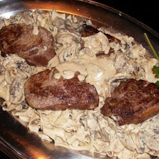 Filet Mignon With Stroganov Sauce