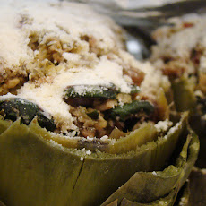 Pesto-Artichoke Stuffing W/Tomatoes and Pine Nuts