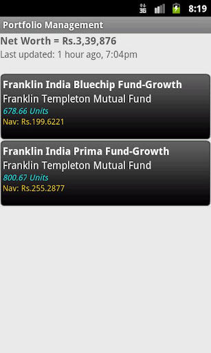 Indian Mutual Funds Tracker