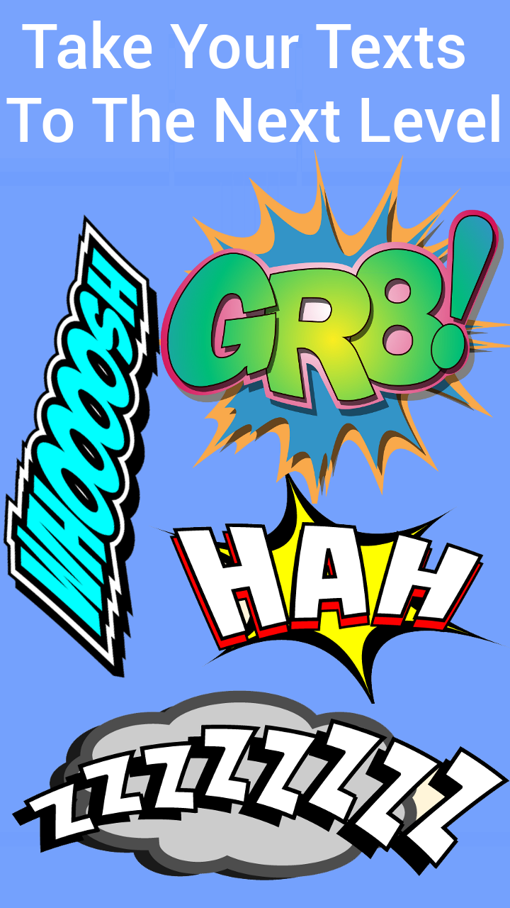 Android application TextPop Chat Stickers screenshort