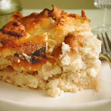 English Muffin Strata with Ham and Cheese