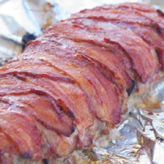 Dad's Cheesy Bacon Wrapped Meatloaf