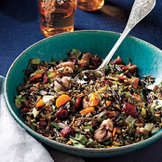 Wild Rice Dressing with Roasted Chestnuts and Cranberries
