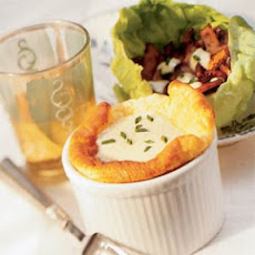 Polenta Soufflé and Salad