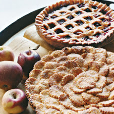 Spiced Apple Pie with Fluted Round Cutouts